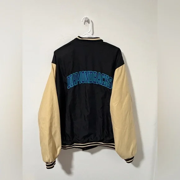 Vintage MLB Reebok Arizona Diamondbacks Full Button up Embroidered Jacket size L - Picture 4 of 5